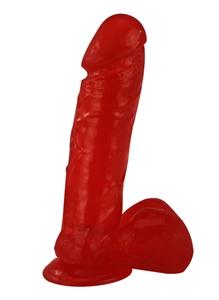 Picture of DILDO JELLY RED DONG 20 cm