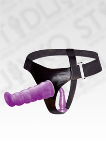 Picture of DILDO STRAP ON DOUBLE PURPLE